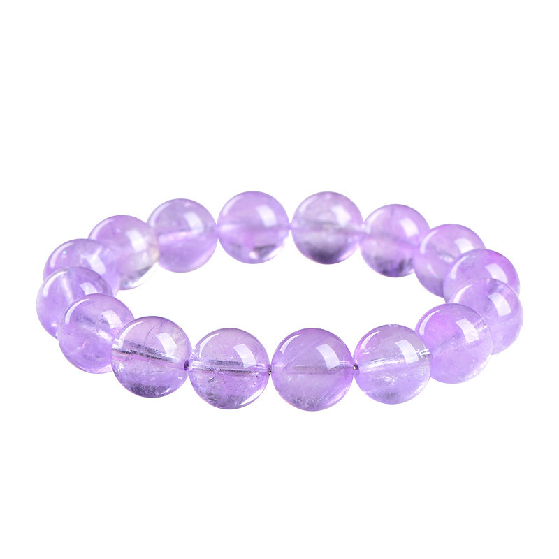 Emotional Balance Support: Hand-Polished Amethyst Healing Bracelet