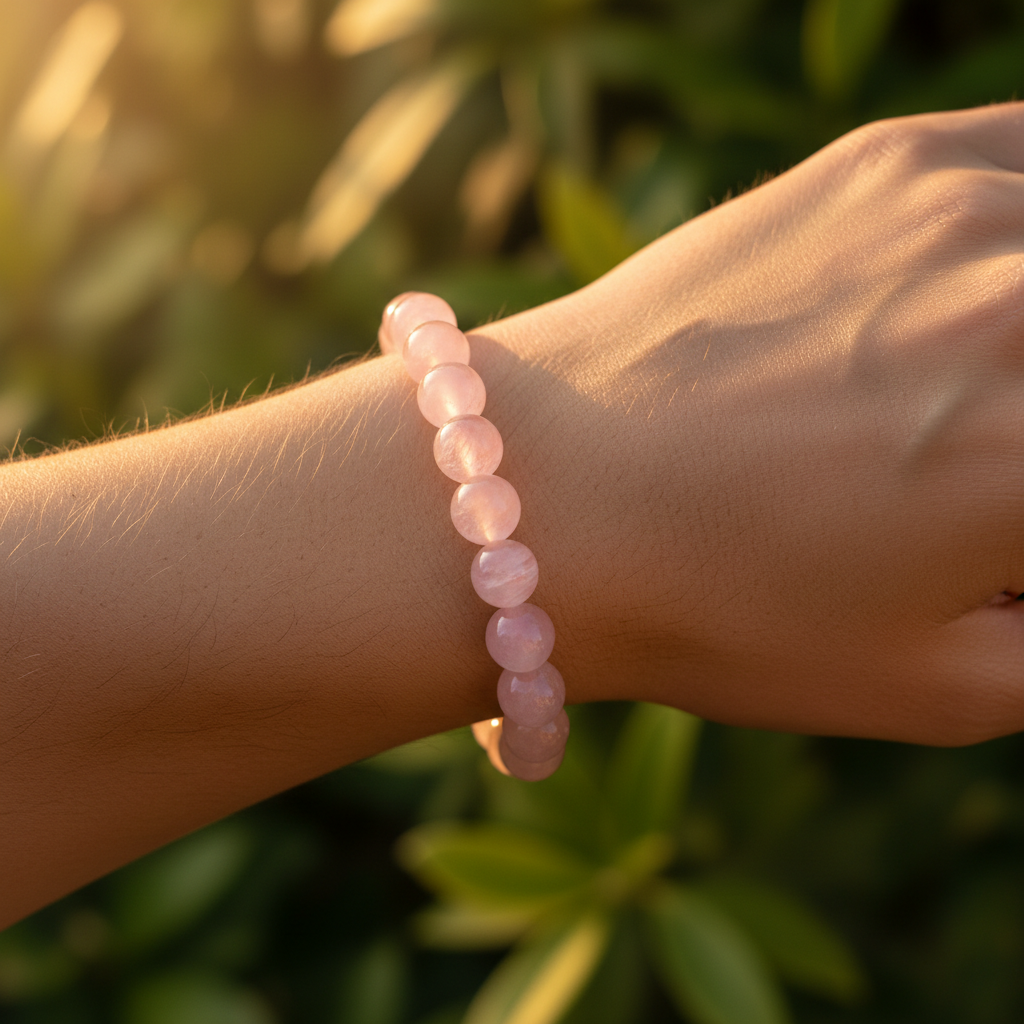 Rose Quartz Bracelet - Wrist Lifestyle