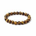 Tiger Eye Bracelet - Pure White Background
