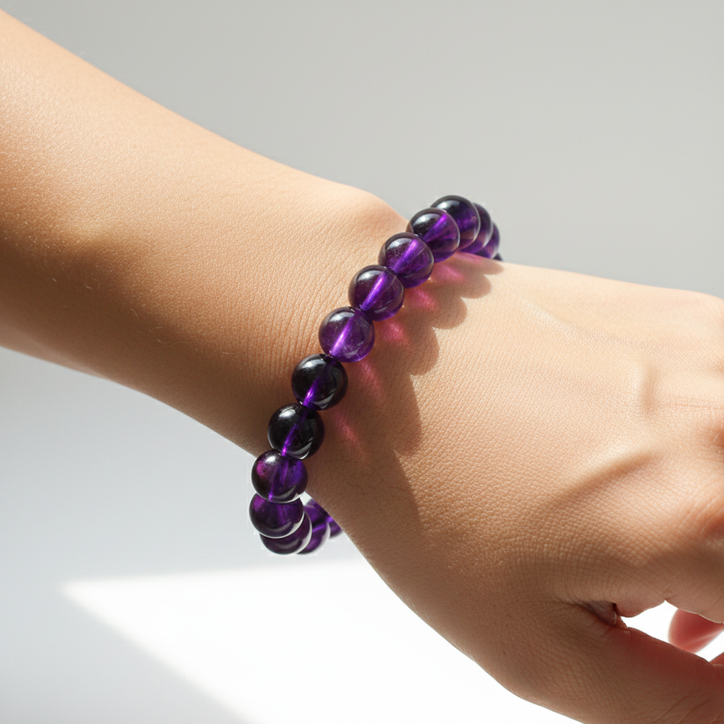 Uruguay Amethyst - Hand Wearing